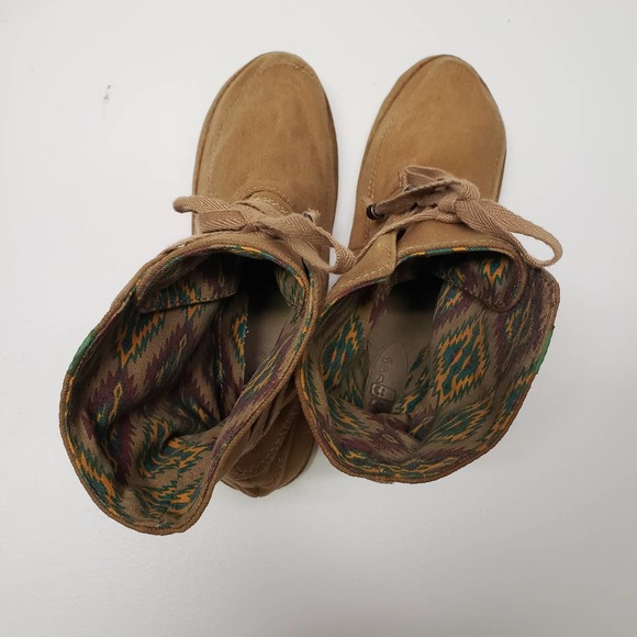 Sanuk Women's Size 6 Tan Soulshine Sally Boot Aztec Santa Fe Bootie - Picture 7 of 9